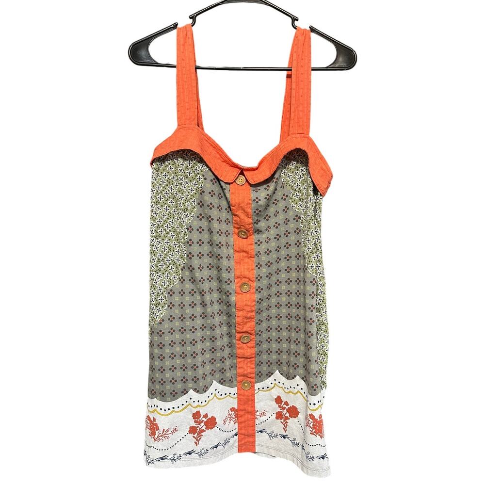 Sweet‎ Scrapbook Tieback Dress Green and Orange Small